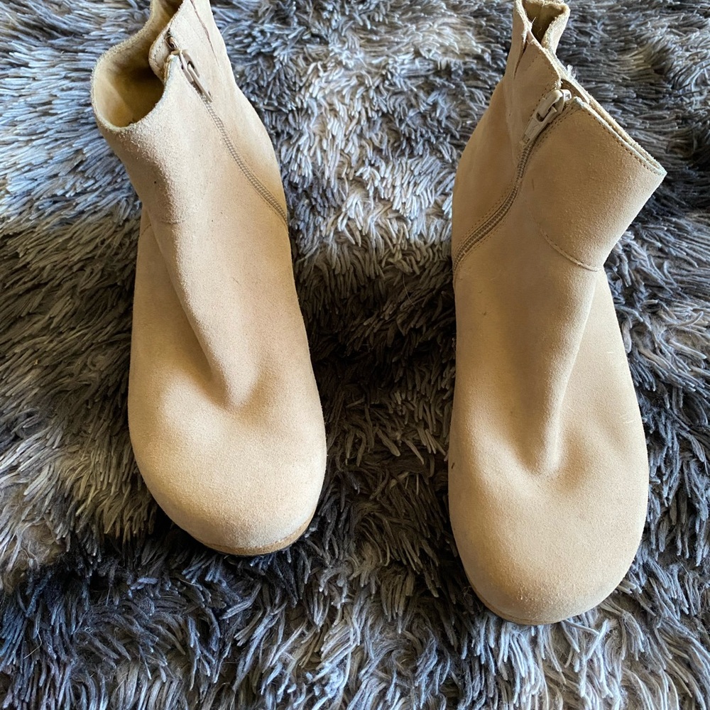 Papillio Women's Beige Ankle Booties